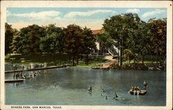 Rogers Park San Marcos, TX Postcard Postcard