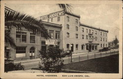 Hotel Andrews San Luis Obispo, CA Postcard Postcard