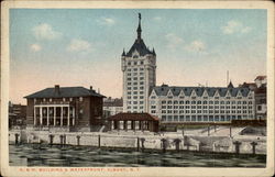 D. & H. Building & Waterfront Postcard