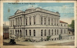 Free Public Library St. Joseph, MO Postcard Postcard