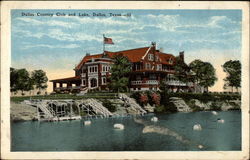 Dallas Country Club and Lake Texas Postcard Postcard