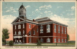 Gymnasium, Kansas Wesleyan University Postcard