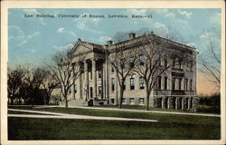 Law Building, University of Kansas Lawrence, KS Postcard Postcard