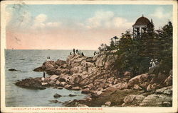 Lookout at Cape Cottage Casino Park Postcard