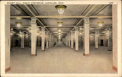 Exhibit Hall, Public Auditorium Cleveland, OH Postcard Postcard