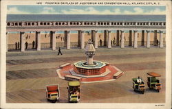 Fountain On Plaza of Auditorium and Convention Hall Postcard