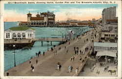 Boardwalk Scene Postcard