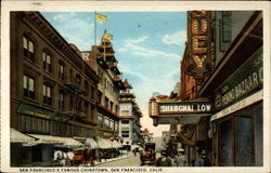 San Francisco's Famous Chinatown Postcard