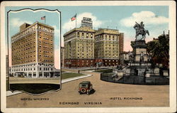 Hotel Wm. Byrd/Hotel Richmond Postcard