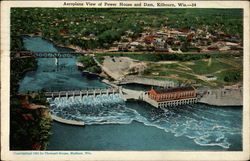 Power House and Dam, Kilbourn Postcard