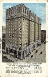 Hotel Times Square - Just West of Broadway Postcard