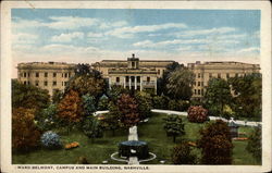 Ward-Belmont, Campus and Main Building Nashville, TN Postcard Postcard