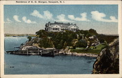 Residence of E. D. Morgan Postcard