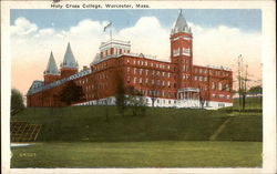 Holy Cross College Worcester, MA Postcard Postcard