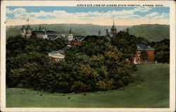 Bird's Eye View of Athens State Hospital Postcard