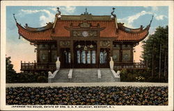 Japanese Tea House, Estate of Mrs. O.H.P. Belmont, Newport, R.I Postcard