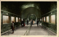 Interior, Belle Isle Aquarium Postcard