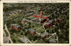 Aeroplane View, University of Tennessee Knoxville, TN Postcard Postcard