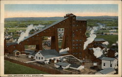 Coal Breaker in Full Operation Postcard