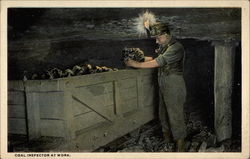 Coal Inspector at Work Postcard