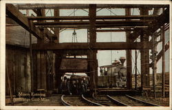 Miners Entering Anthracite Coal Mine Mining Postcard Postcard