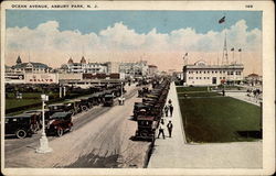 Ocean Avenue Asbury Park, NJ Postcard Postcard