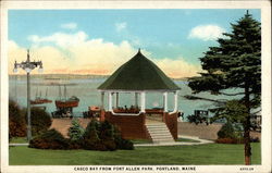 Casco Bay From Fort Allen Park Postcard