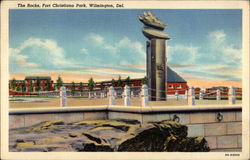 The Rocks at Fort Christiana Park Postcard