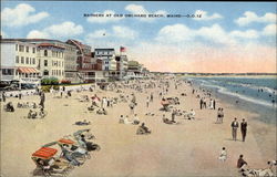 Bathers at Old Orchard Beach Postcard