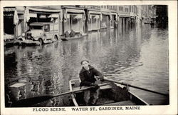 Flood Scene. Water Street Postcard