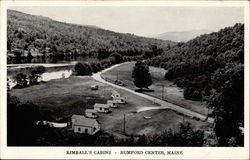 Kimball's Cabins on the Androscoggin River Postcard