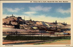 Richest Hill on Eart, Meaderville Side Butte, MT Postcard Postcard