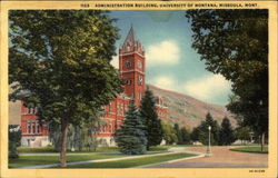 Administration Building, University of Montana Postcard