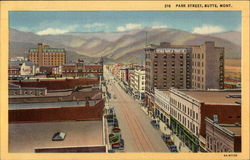 Park Street Butte, MT Postcard Postcard