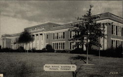 High School, Academy St Newark, DE Postcard Postcard