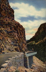 The Gold Gate Canyon, Grand Loop Highway Postcard