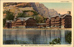 Many Glacier Hotel, Glacier National Park Postcard