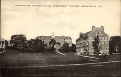 Monroe and Gifford Halls, Middlebury College Postcard