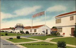 Glover's Lodge Fort Worth, TX Postcard Postcard