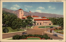 City Hall, Honolulu Postcard