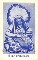 Chief Hailstorm - Hand Signed Postcard