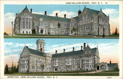 Emma Willard School, 2 views Postcard