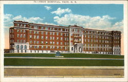 Troy Hospital New York Postcard Postcard