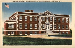 Green County Memorial Hospital, Jefferson Heights Catskill, NY Postcard Postcard