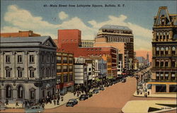 Main Street From Lafayette Square Postcard