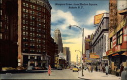 Niagara Street from Shelton Square Buffalo, NY Postcard Postcard