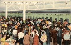 Saratoga Race Track ticket windows Saratoga Springs, NY Postcard Postcard