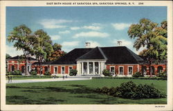 East Bath House at Saratoga Spa Postcard