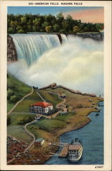 American Falls, Niagara Falls New York Postcard Postcard