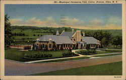 Municipal Swimming Pool, Culver Avenue Postcard